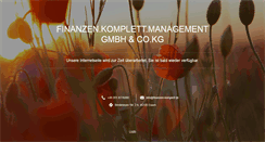 Desktop Screenshot of finanzen-komplett-management.de